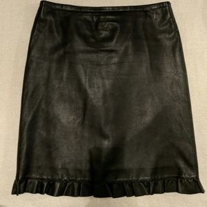 BCBGMaxAzria Leather Skirt
